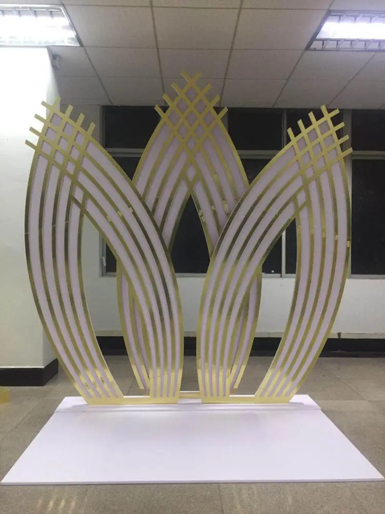Special Design Pattern Golden TROVAL Wedding Backdrop for Wedding Event Decoration