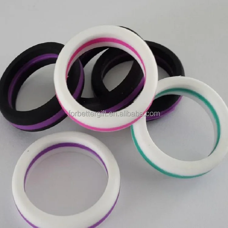 
thin blue silicone wedding rings, silicone thumb rings,vape rubber rings 