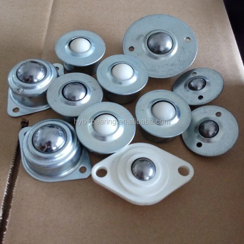 Spring Clip Lock Ball Transfer Unit with Stainless Steel 1 Inch Ball Bearing Roller Caster Wheel/metal Ball Transfer Unit