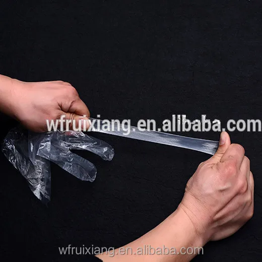 Sample free wholesale 100pcs food grade disposable pe gloves for kitchen use