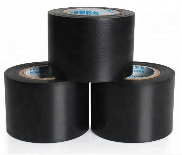 High Temp Electrical Tape Black Insulating PVC Tape Air Conditioning Wrapping Tape