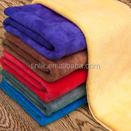 Wholesale 30*70CM Weft Cloth Car Microfiber Brushed Cleaning Cloth