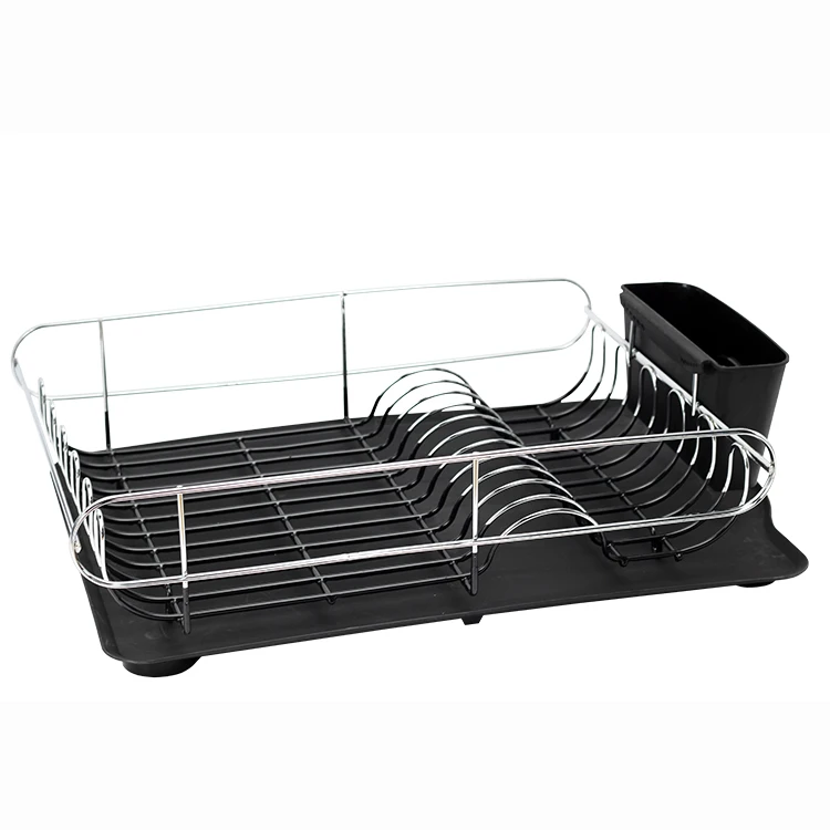 BX Group life стильная кухонная сушилка для посуды, черный пластиковый поднос для посуды