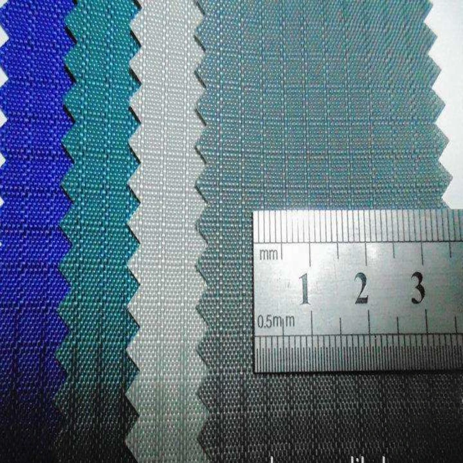 
400d nylon oxford fabric nylon ripstop taffeta semi dull waterproof raincoat fabric with silicone coated 