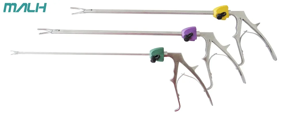 Good grasping gold violet green medical laparoscopic poly lok hemo lok ligating clip applicator