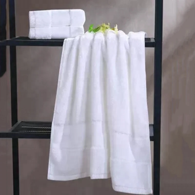 Luxury Plain White Egyptian Cotton Hand Towel 600gsm Home Hotel Bath Towel Set