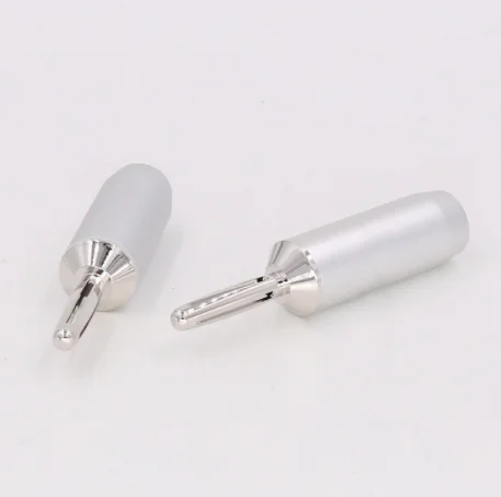 Rhodium plated Speaker cable banana terminal connector