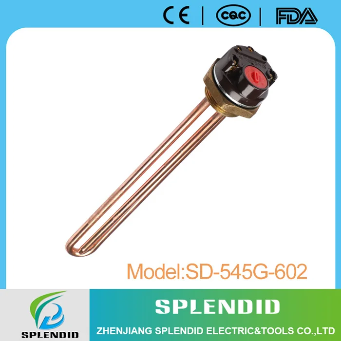 
Iron copper plated 1000W electric heating element with thermostat 