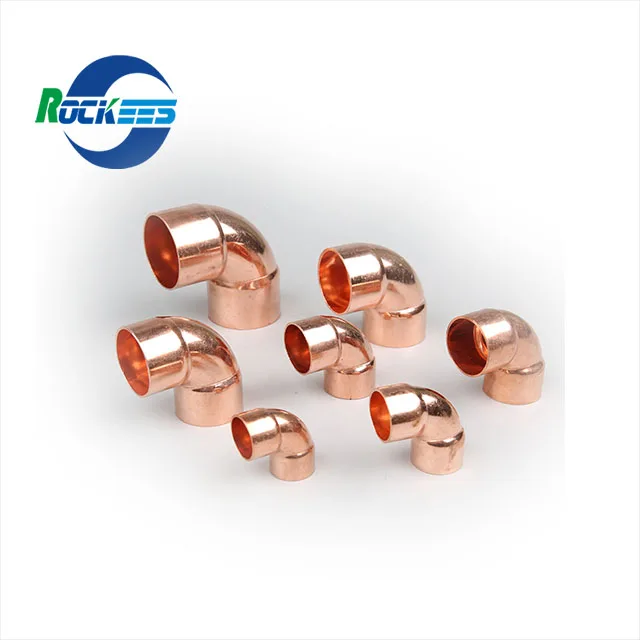 Редукционный медный коленчатый фитинг с длинным радиусом 17 4