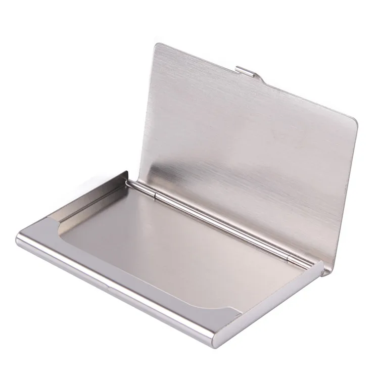 Stainless Steel Business Metal Name Card Holder personality metal business card holder Aluminum card case