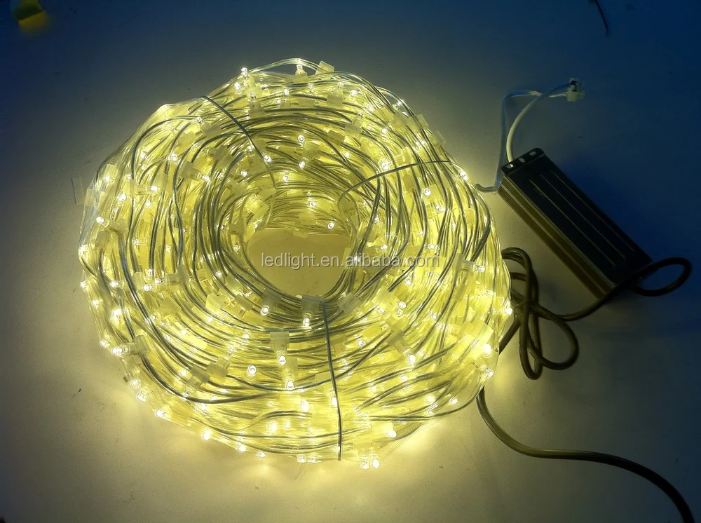 LED Clip Lights White PVC Cable Twinkle Copper Wire Light Led String 666L Colored Box Outdoor 100M Christmas Tree Decoration 10m