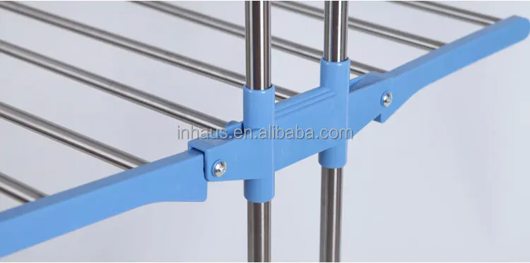2 tier stainless steel portable balcony vertical hanging cloths dryer stand price home with 4 wheels