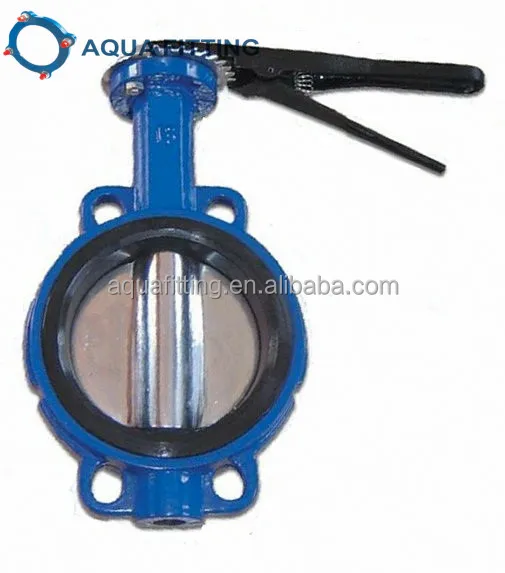 Ductile Cast Iron Lug Type Wafer Butterfly Valve With Flexible Flange End