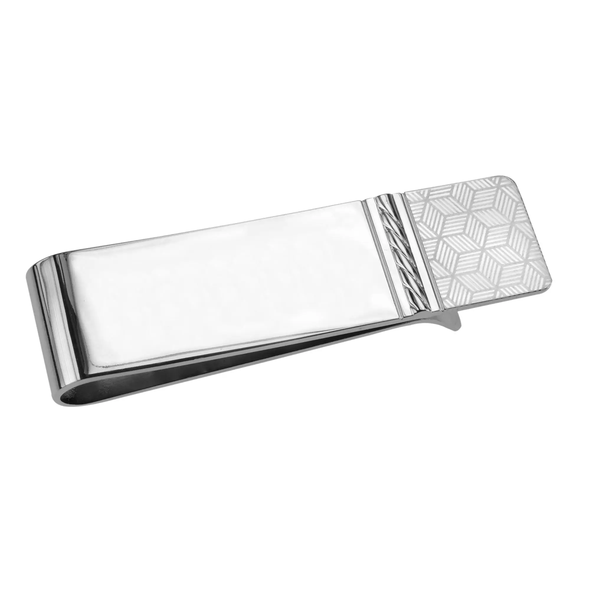 
Hot selling bulk polished blank brass men money clip 