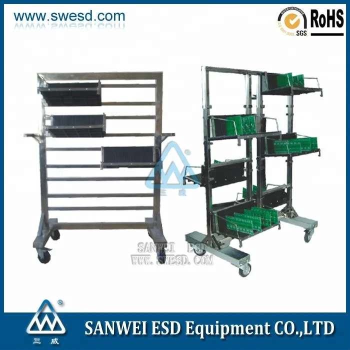 ESD magazine rack cart trolley for sale