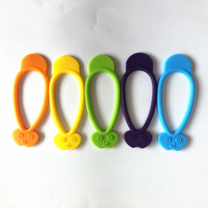 BPA Free Silicone Stretch Twist Caple Bag Ties Wholesale