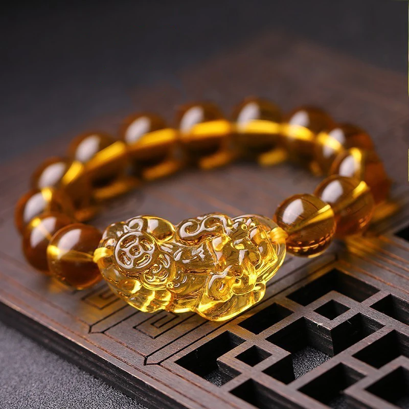 Hot Sale Crystal Beads Bracelets Hand String Lucky Couples Pixiu Bracelets