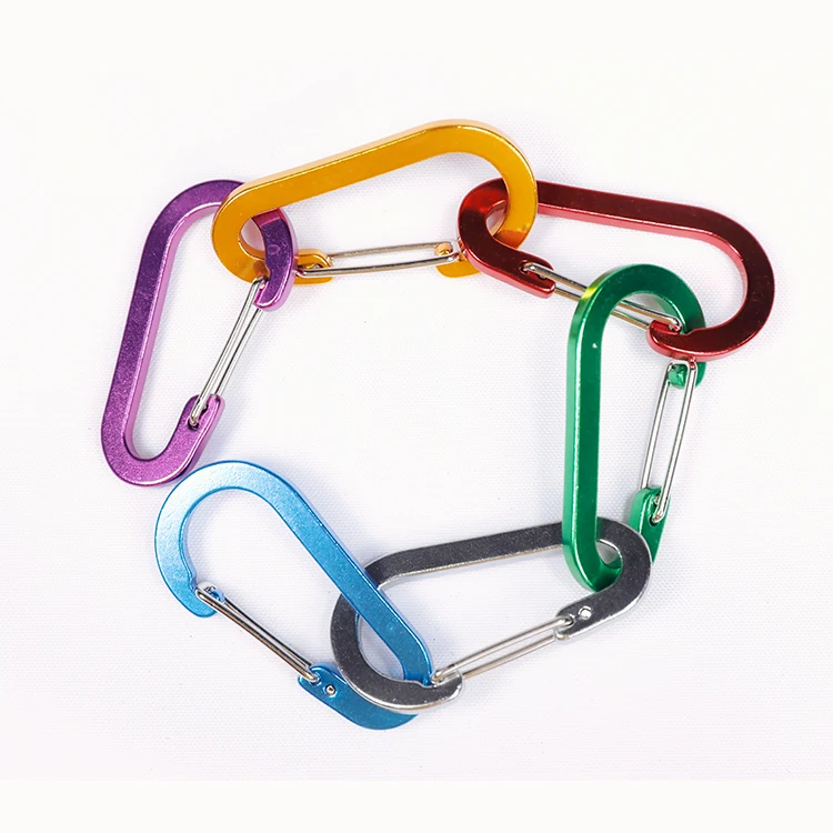 
Buckle anodized 6cm aluminum carabiner round carabiner hook 