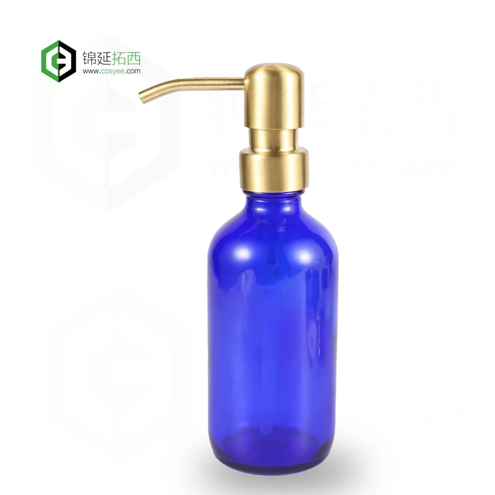 Дозатор для жидкого мыла и лосьона с золотым покрытием для замены