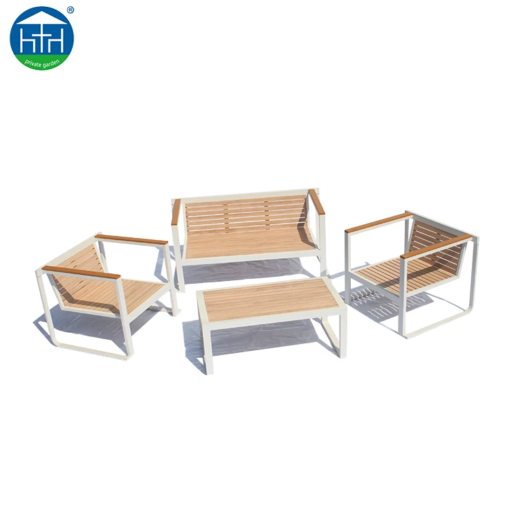 Modern Outdoor Patio Garden Furniture Manufacturing Plywood Aluminum Sofa