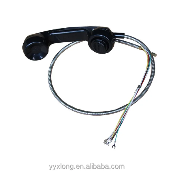 На Продажу IP65 черный материал ПК Заключенный телефон retro phone handset