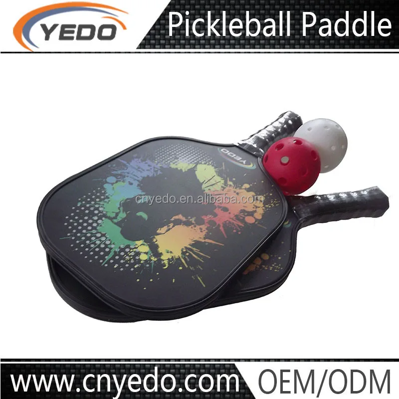 China Factory Wholesale racket set High end Graphite carbon pickleball paddle set pickleball paddle set 4 balls 2 paddles