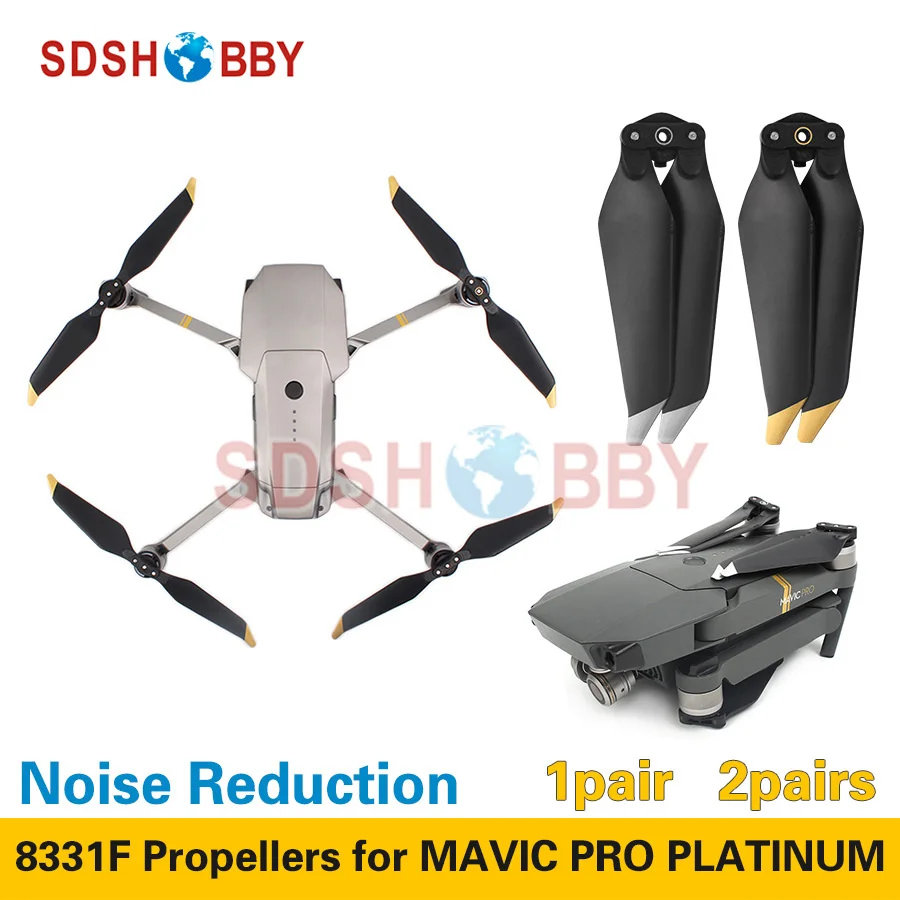 8331F Noise Reduction Propellers Quick Release CW CCW Propellers 1pair 2pairs 8331 for DJI MAVIC PRO PLATINUM