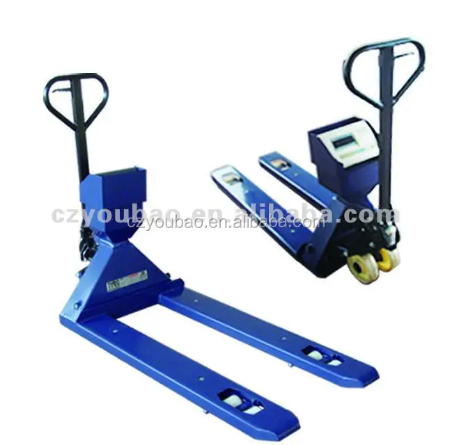 1ton 2 ton hand pallet forklift weighing scale