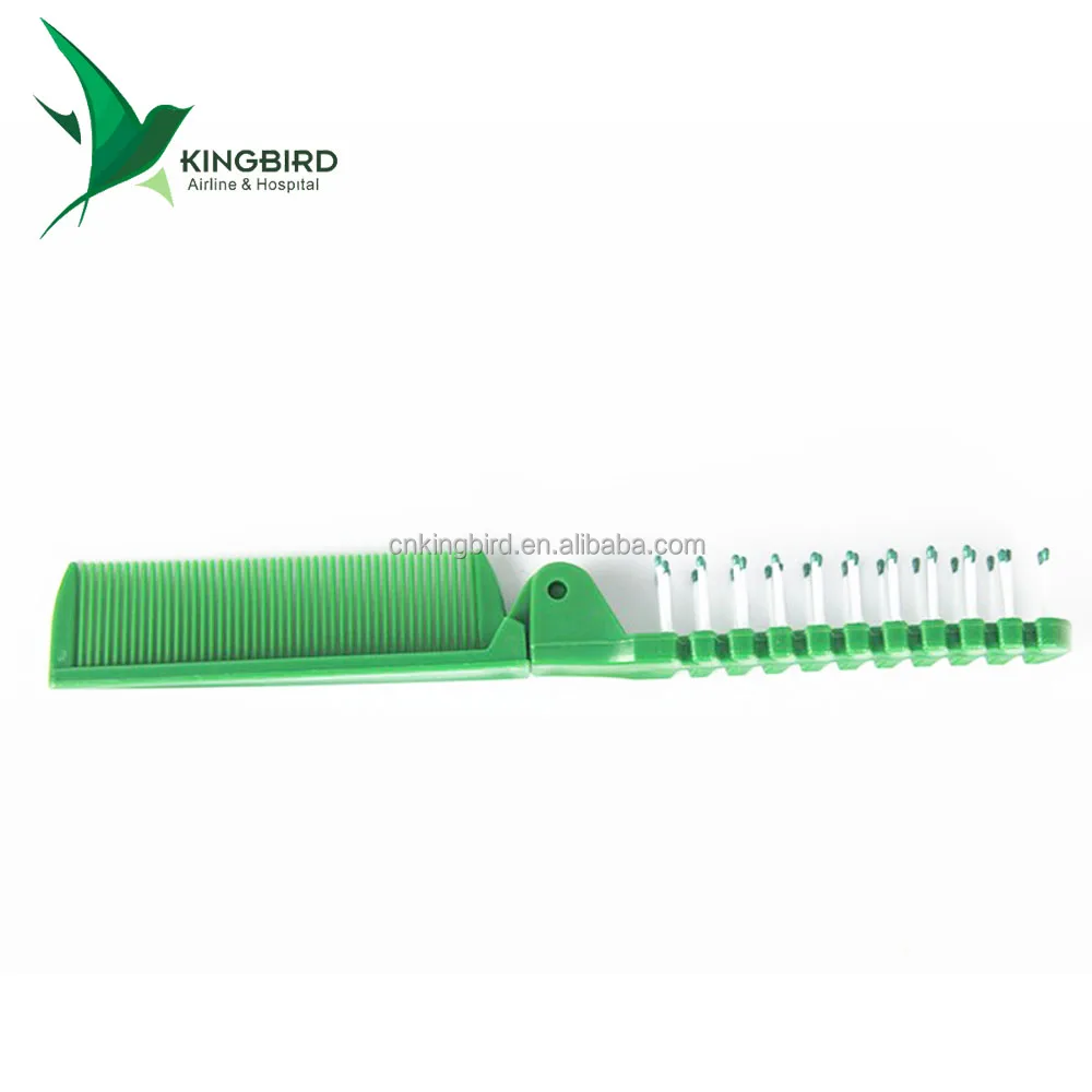 OEM Custom Logo v Plastic Hotel Pocket Comb