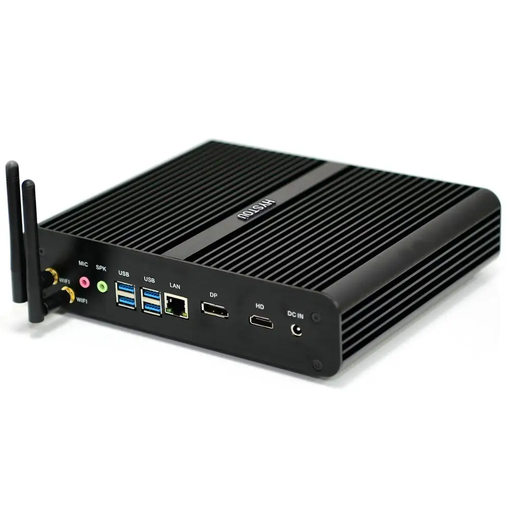 Max 32G RAM  Pocket PC Intel Core i7 7500U Fanless Barebone PC Win10 Linux HTPC TV Box UHD 4K Micro Desktop Computer