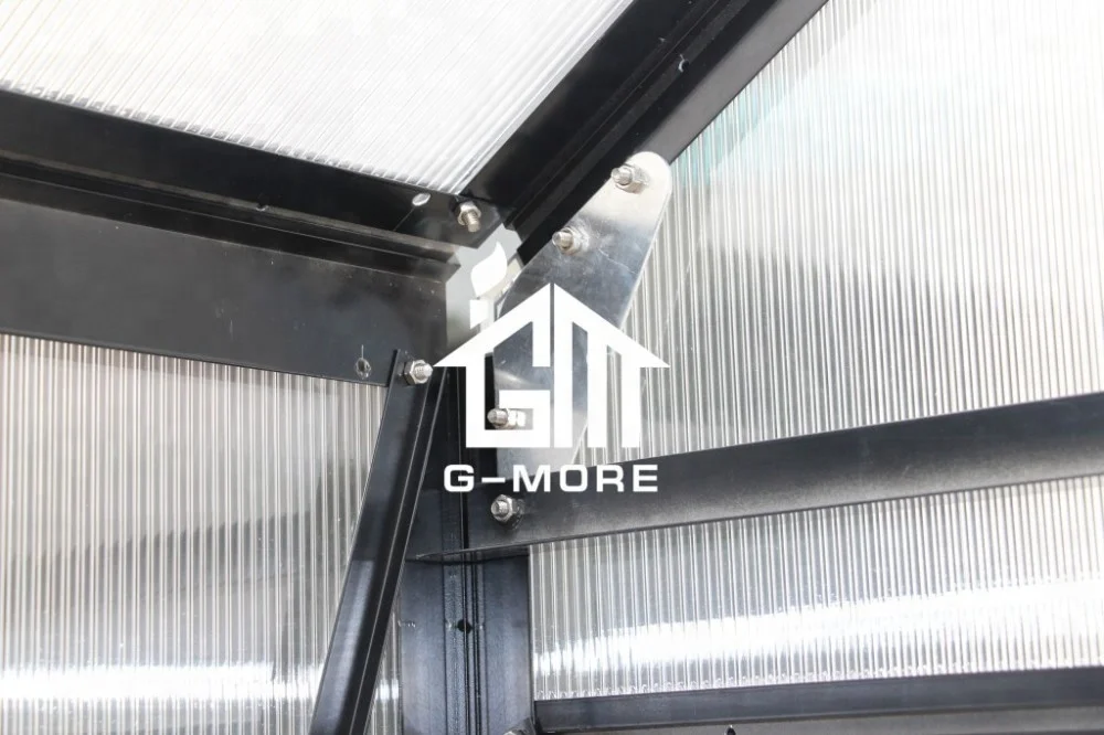 G-MORE T-shaped Aluminum frame Glass panels garden Greenhouse/Orangerie