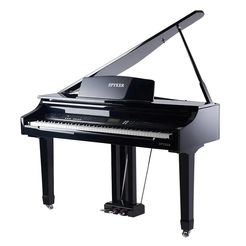 mini piano ! 88 keys grand piano black polish with  bluetooth function (HD-W086M)