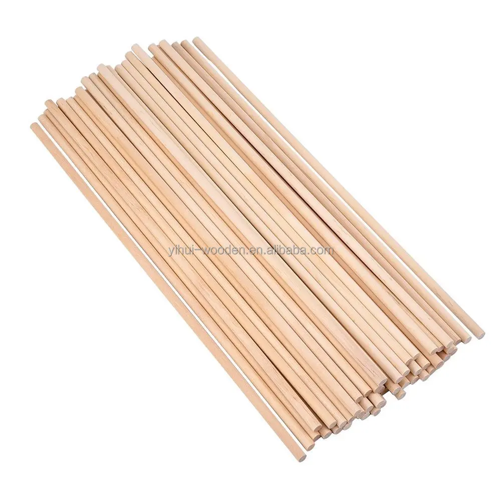 Unfinished Natural Wood Craft Dowel Rods 12 Inch x 1/ 4 Inch