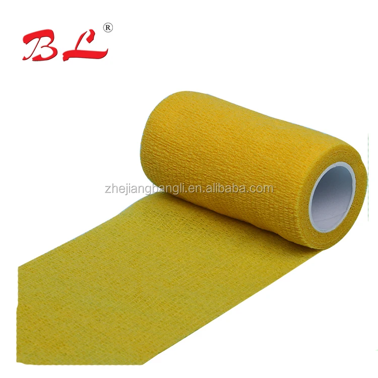 Nonwoven Printed Horse Pet Care Sports Self Adhesive Colored Vet Wrap Elastic Cohesive Bandage