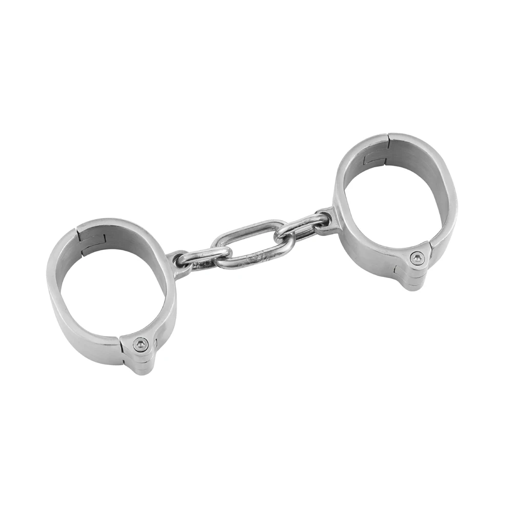 Black emperor SM fun handcuffs, easy to use, practical and convenient, 304 stainless steel material, safe and firm Customizable