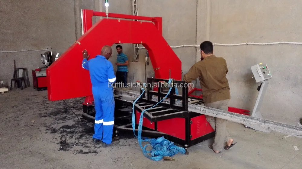 
SJC800 Plastic pipe band saw for cutting HDPE pipe up to 800mm 