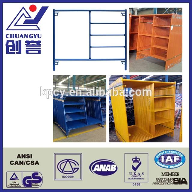 Advanced level galvanized steel a frame scaffolding for construction