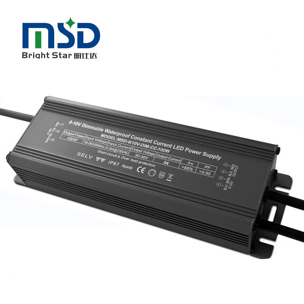 100w led dimmer 0-10v constant current dimmable led driver for your street light flood light led strip light power supply