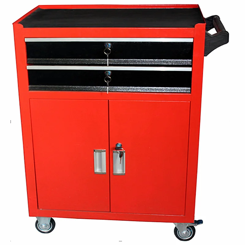 Тележка для инструментов, трехуровневый шкаф на колесиках для ремонта автомобиля