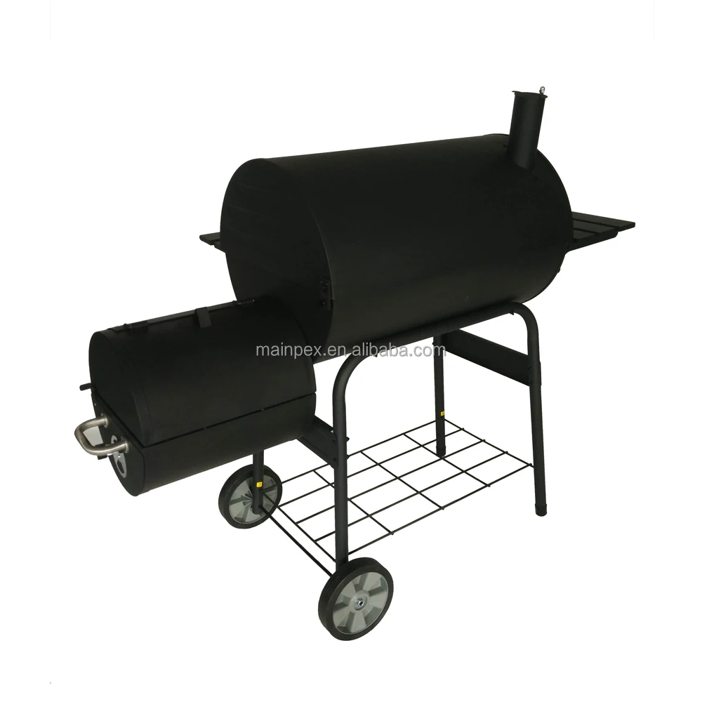 Moveable Barbecue Charcoal BBQ Grill With House Gate Grill Designs