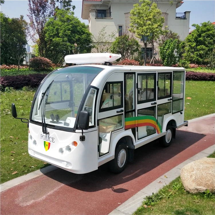 New Design Enclosed Patrol Cart  mini shuttle bus with door