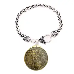 B312 Vintage The Seal Of Seven Archangels Pendant Viking Seal Solomon Amulet Religious Rune  Bracelet