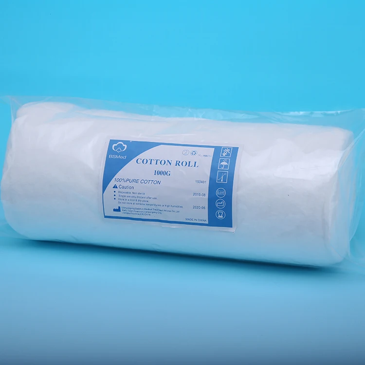 Medical 100% cotton woll Absorbent Cotton wool roll