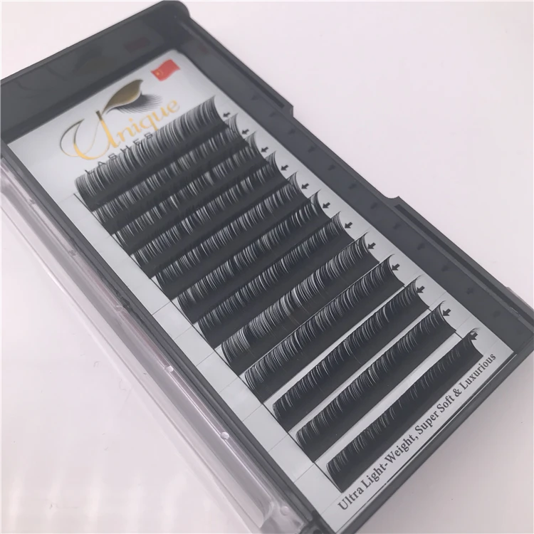 Made in vietnam products mixed size 8-15 J B C D matt / glossy individual lashes custom eyelash box private label lash extension