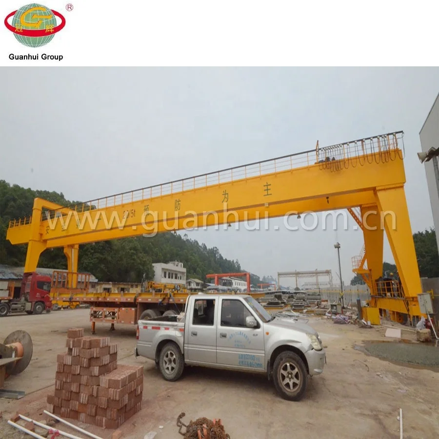 mobile electric double girder gantry crane lifting frame