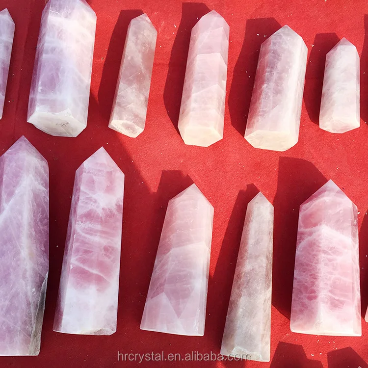 
Wholesale Large Rose Quartz Tower Cheap Price Rose Quartz Obelisk For Decoration 