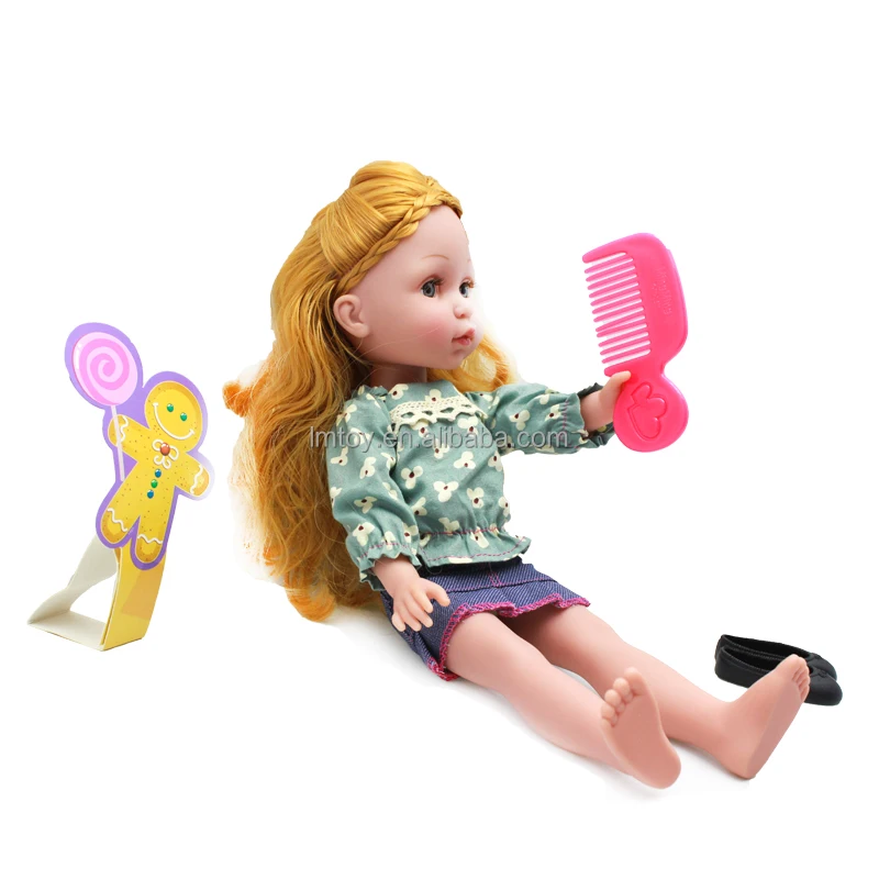 34cm Baby Girl  Doll, Plastic Vivid Fashion China Doll for Kids