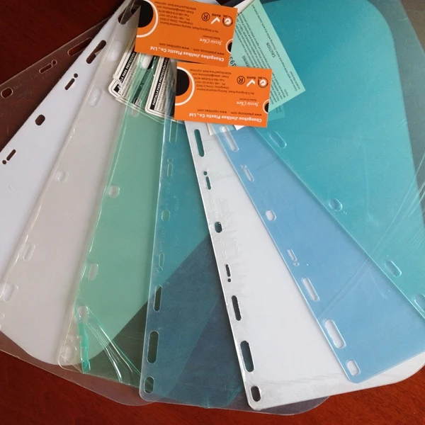 transparent petg visor and pc visor helmet with visor manufacturer pass ANSI/ISEA Z87.1-2010