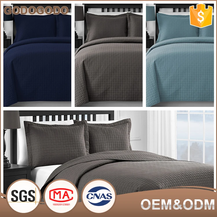 Factory Custom Plaid Patchwork 100% Cotton High End Quilted Quilted Turkish Bedspread For Hotel