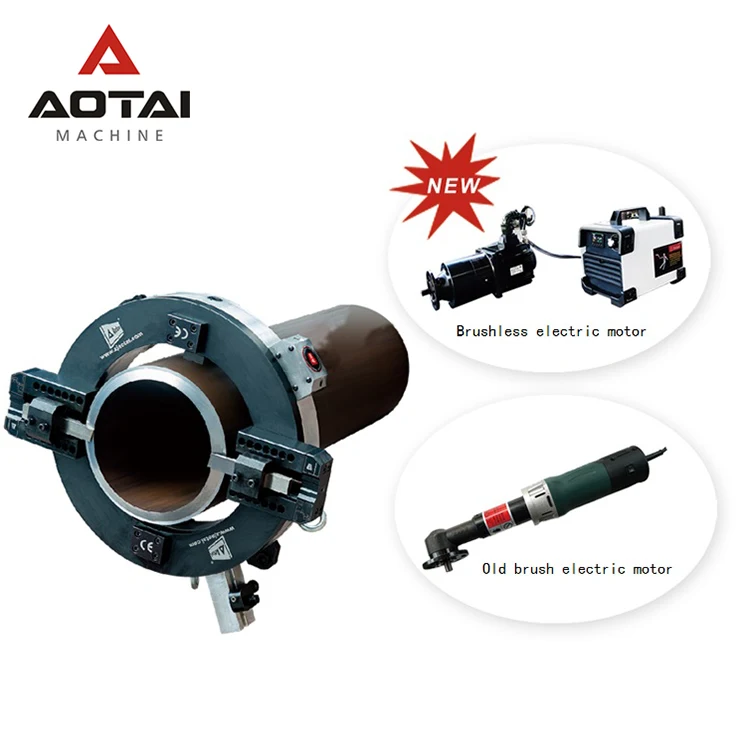 
AOTAI ISD-610 ISF-610 SKD-610 457-610 mm electric pneumatic portable On-site split frame pipe cold cutting and beveling machine 